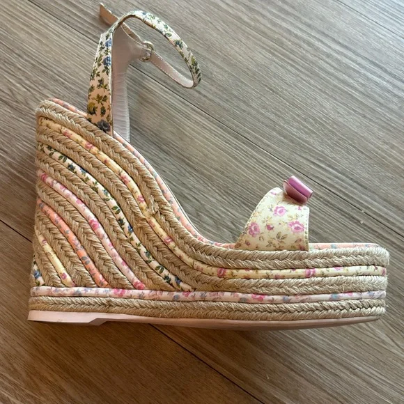LoveShackFancy X Sophia Webster Lucita Wedges Espadrilles - Picture 8 of 10